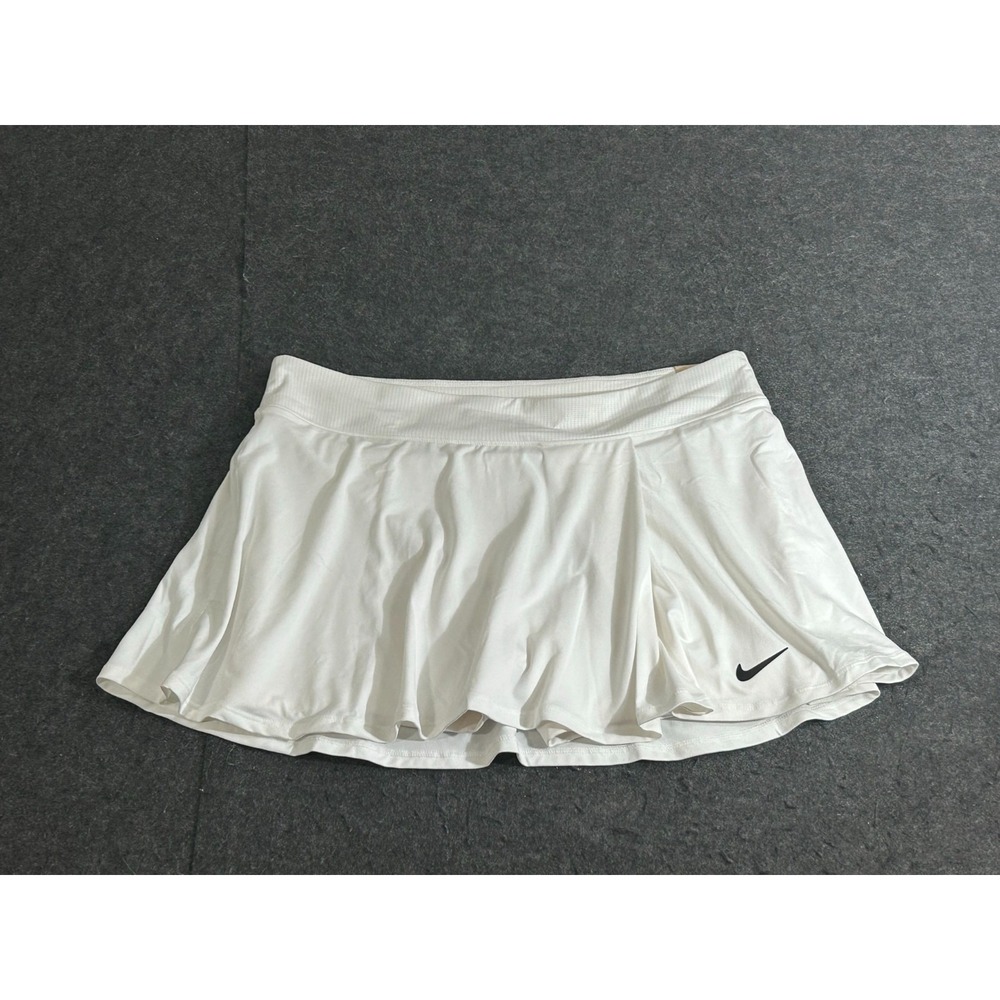 Nike Court Tennis Victory Women Skort Skirt Shorts DH9552 100 Size XL White NWT - Picture 1 of 11